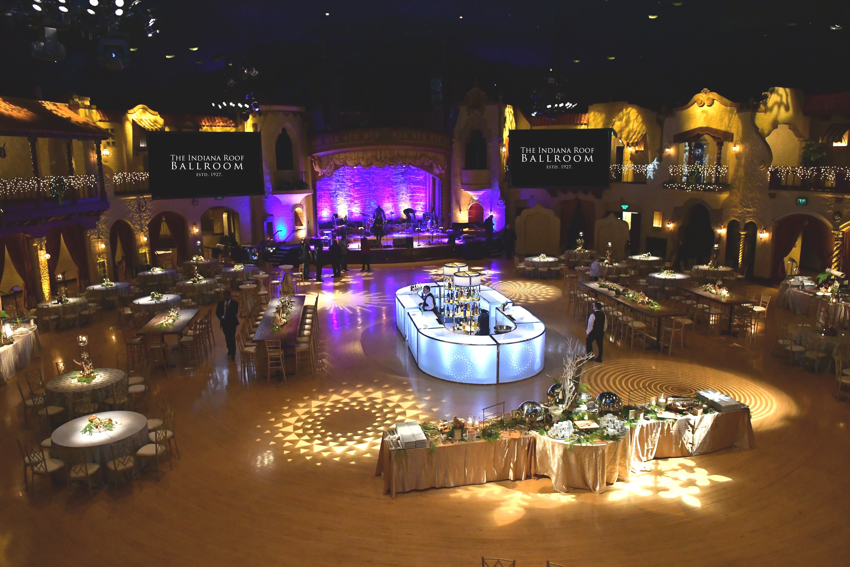Holiday Party Venues Corporate Events Center Indiana Roof