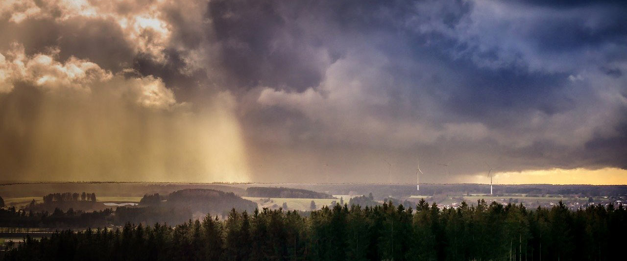 Thunderstorm while the sun is shining